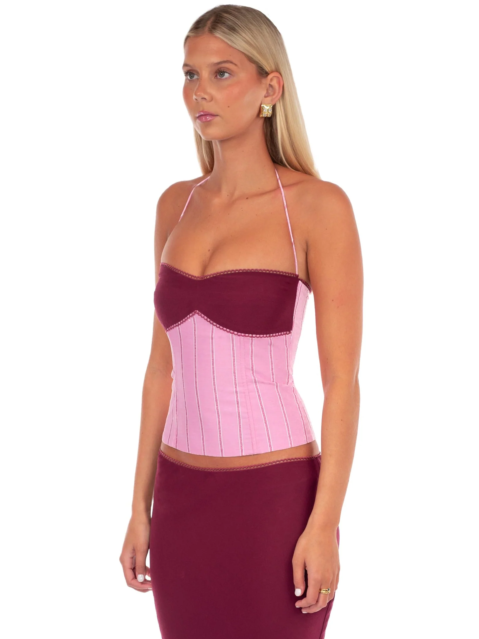 Angelina Corset | Sangria - Image 4