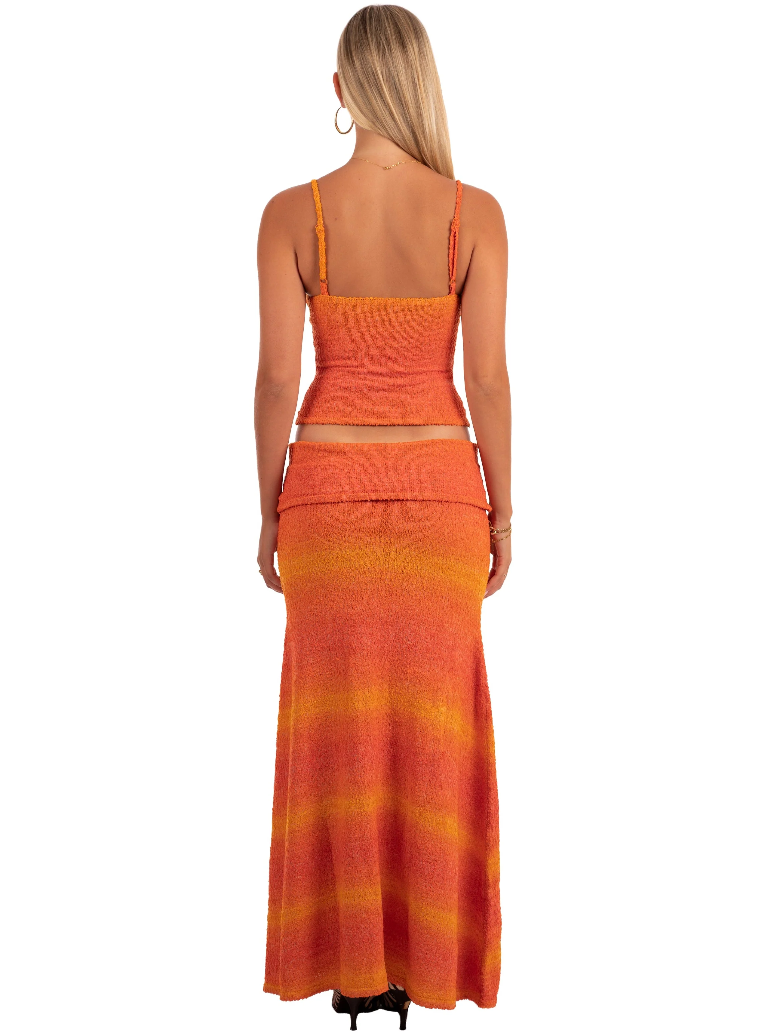 Gabriella Maxi Skirt | Papaya - Image 4