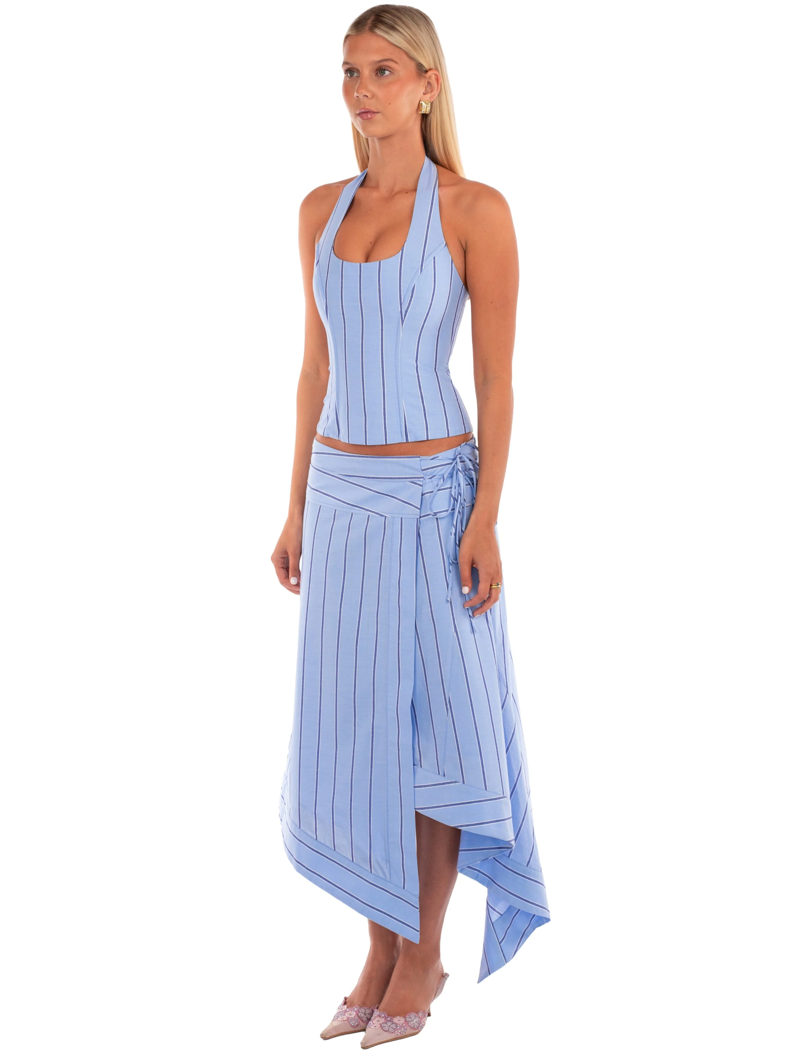 Sabrina Wrap Skirt | Bluebell - Image 4