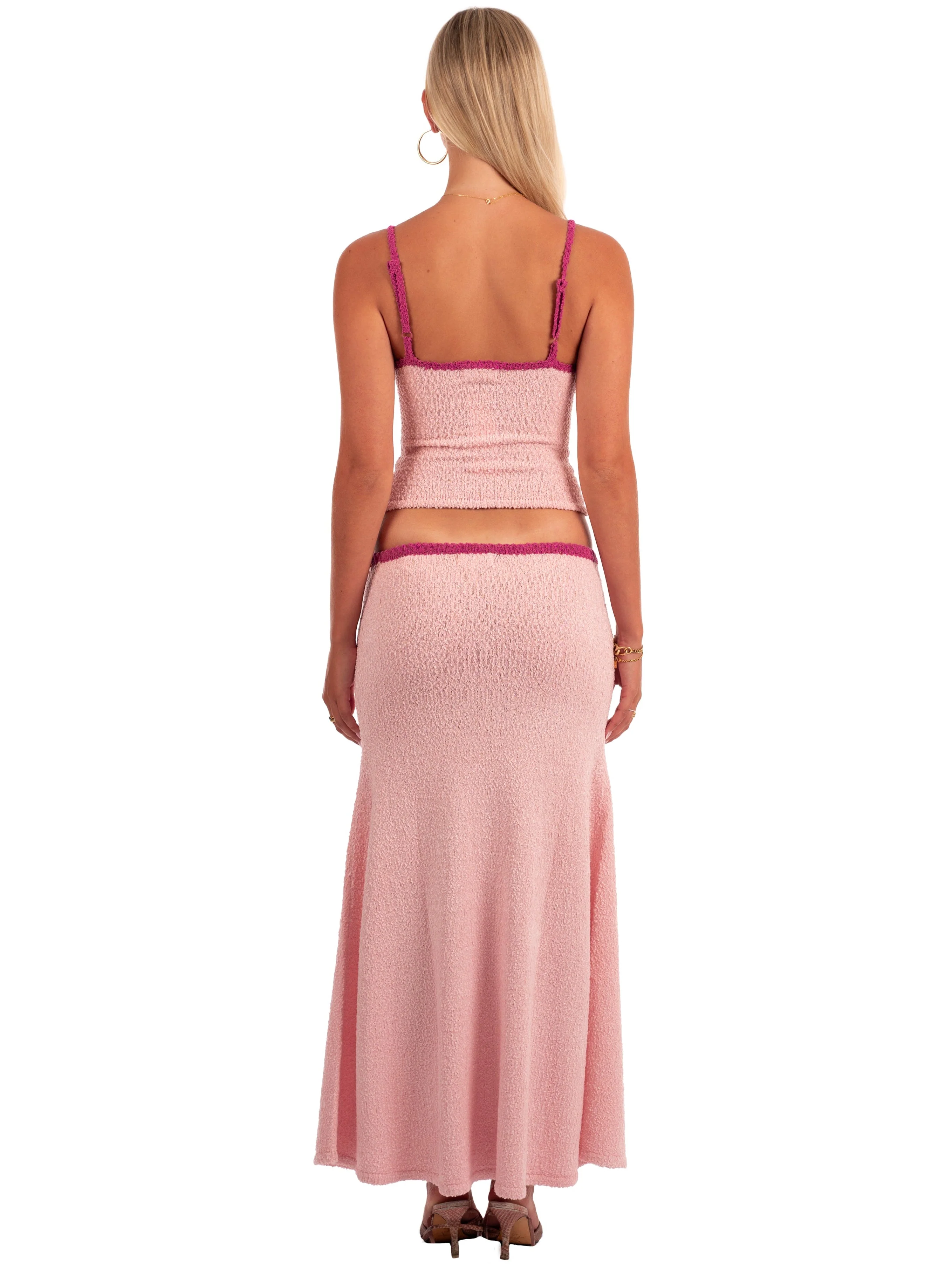 Tabitha Maxi Skirt | Raspberry - Image 4