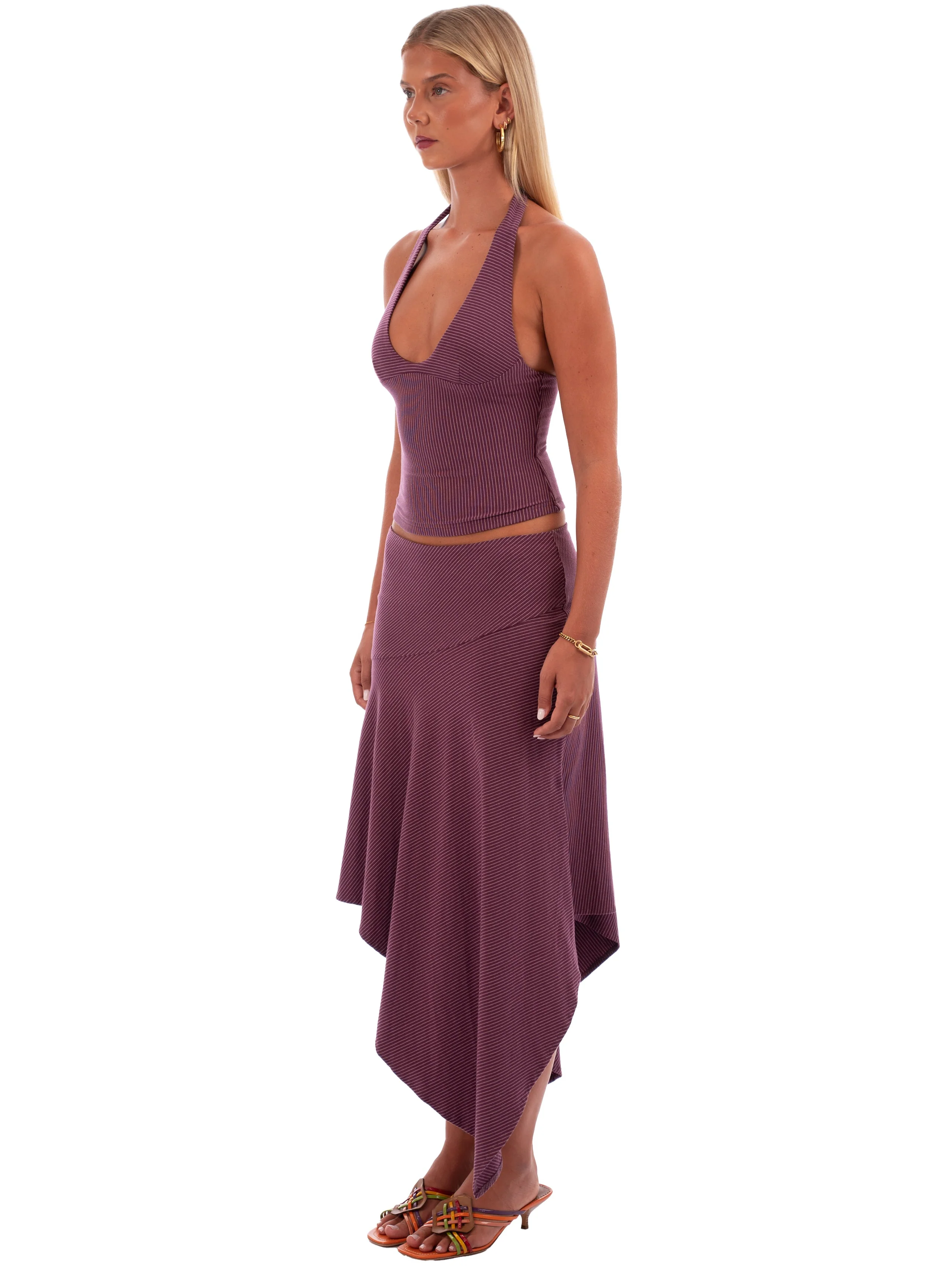 Yasmin Midi Skirt | Plum - Image 3